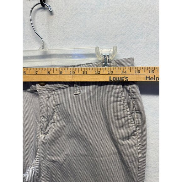 Gap Womens Mid-Rise Striped Ankle Pants With Button Front Size 0 - Picture 5 of 9